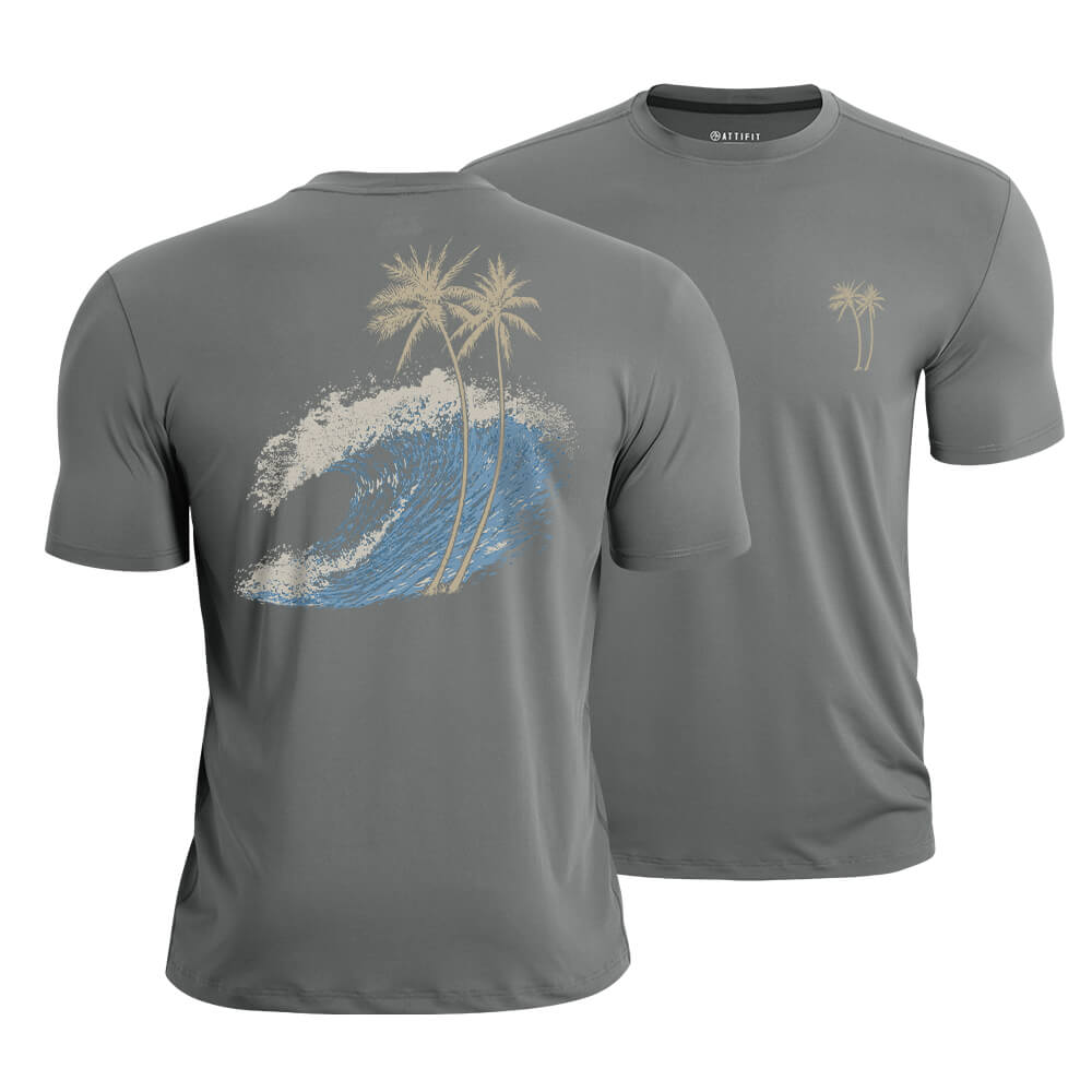 Ocean Wave Palm Quick-Dry T-Shirt