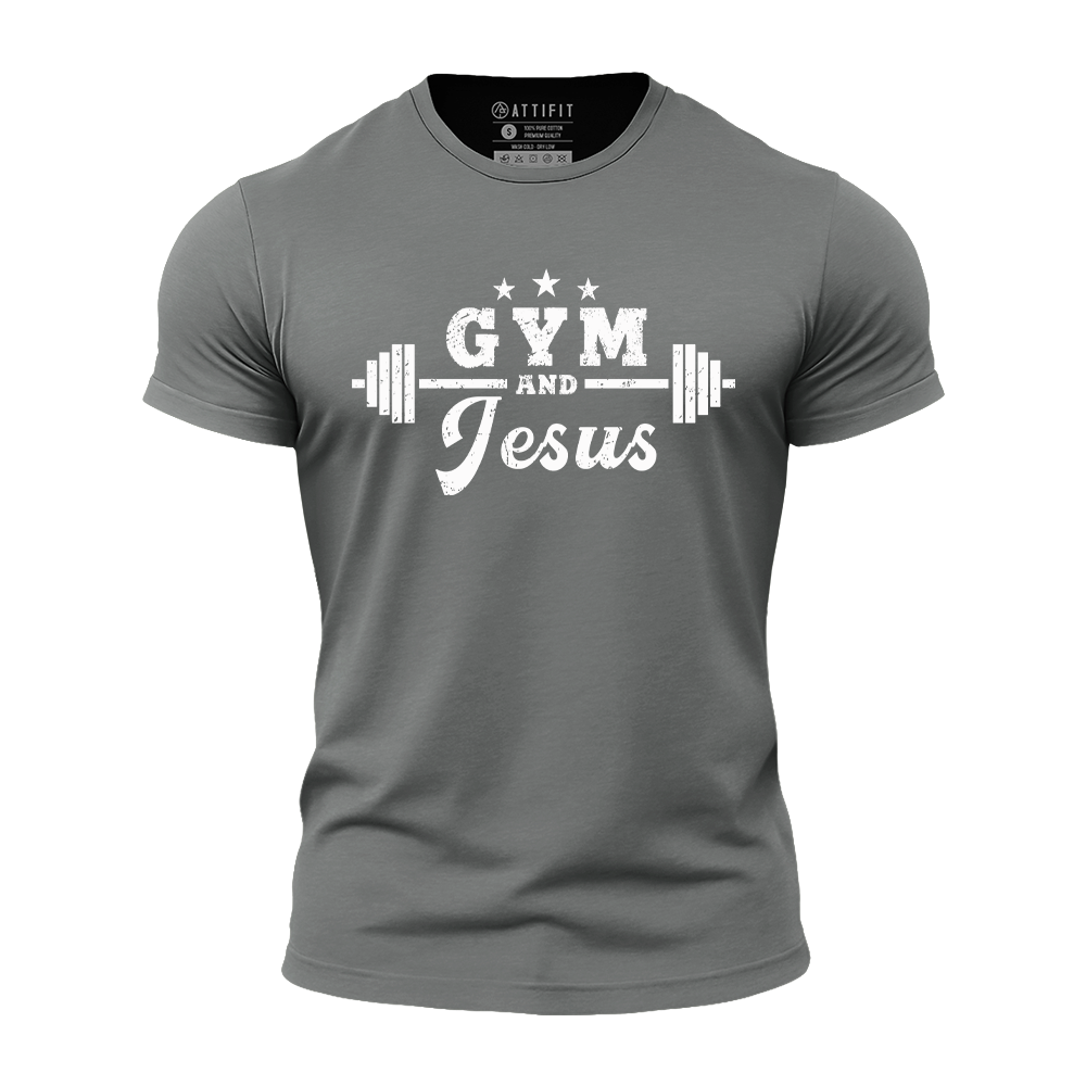Gym & Jesus Athletic Quick-Dry T-Shirt
