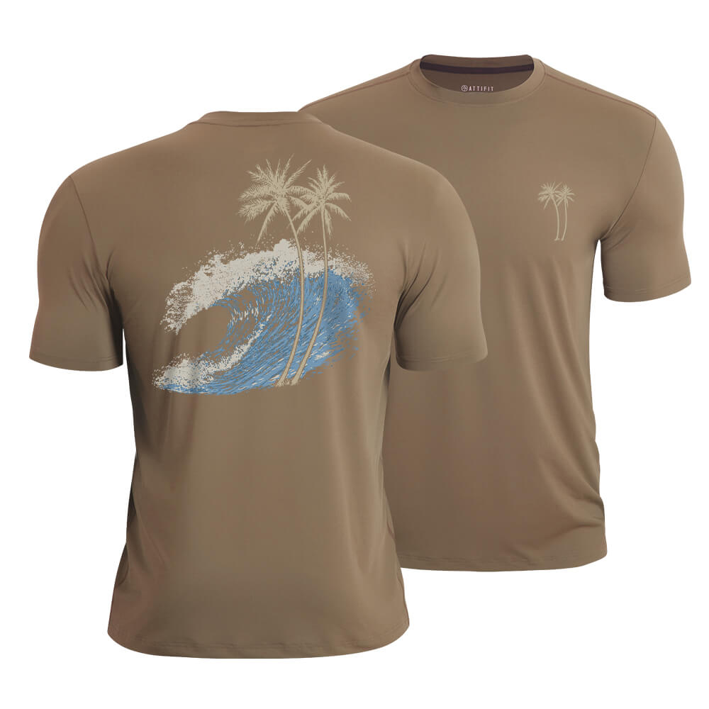 Ocean Wave Palm Quick-Dry T-Shirt