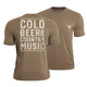 Cold Beer and Country Music Quick-Dry T-Shirt