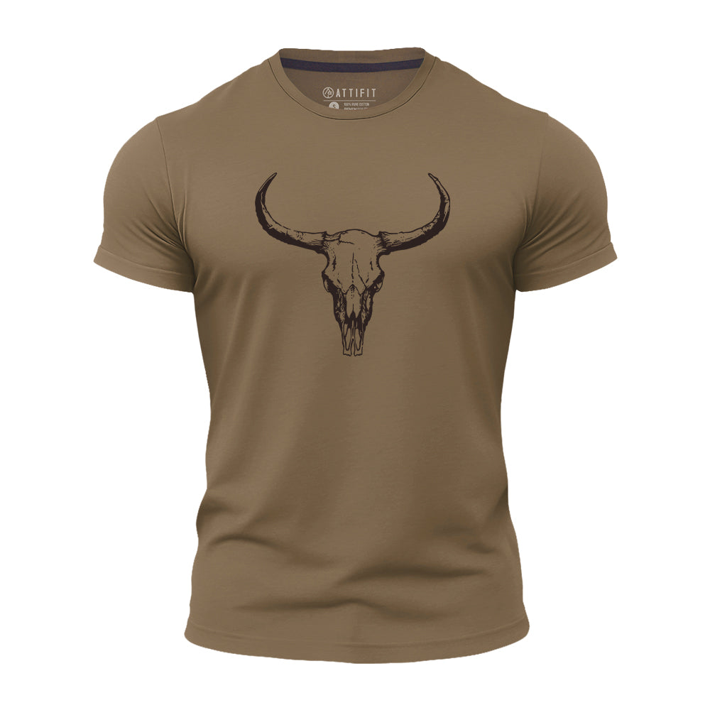 Bull Skull Quick-Dry T-Shirt