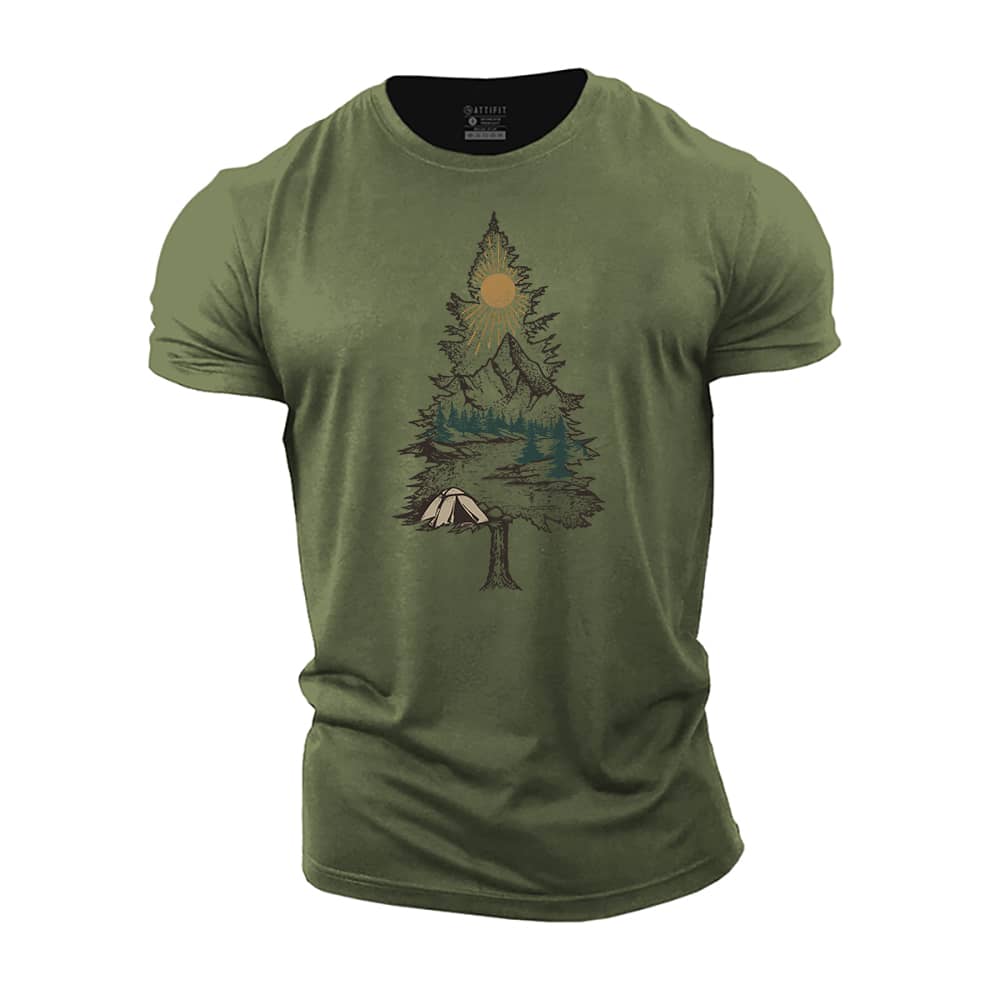 Tree View Cotton T-Shirt
