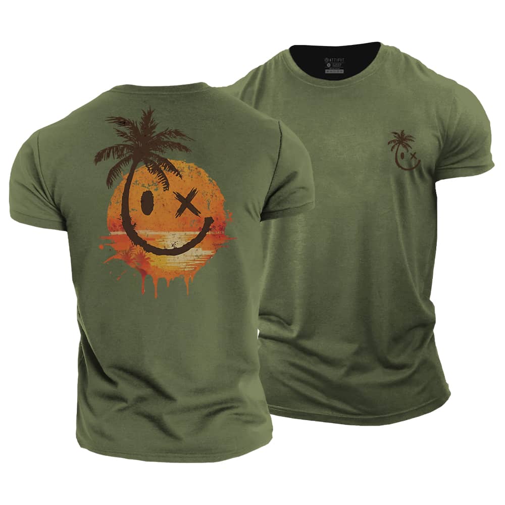 Smiley Sea Cotton T-Shirt