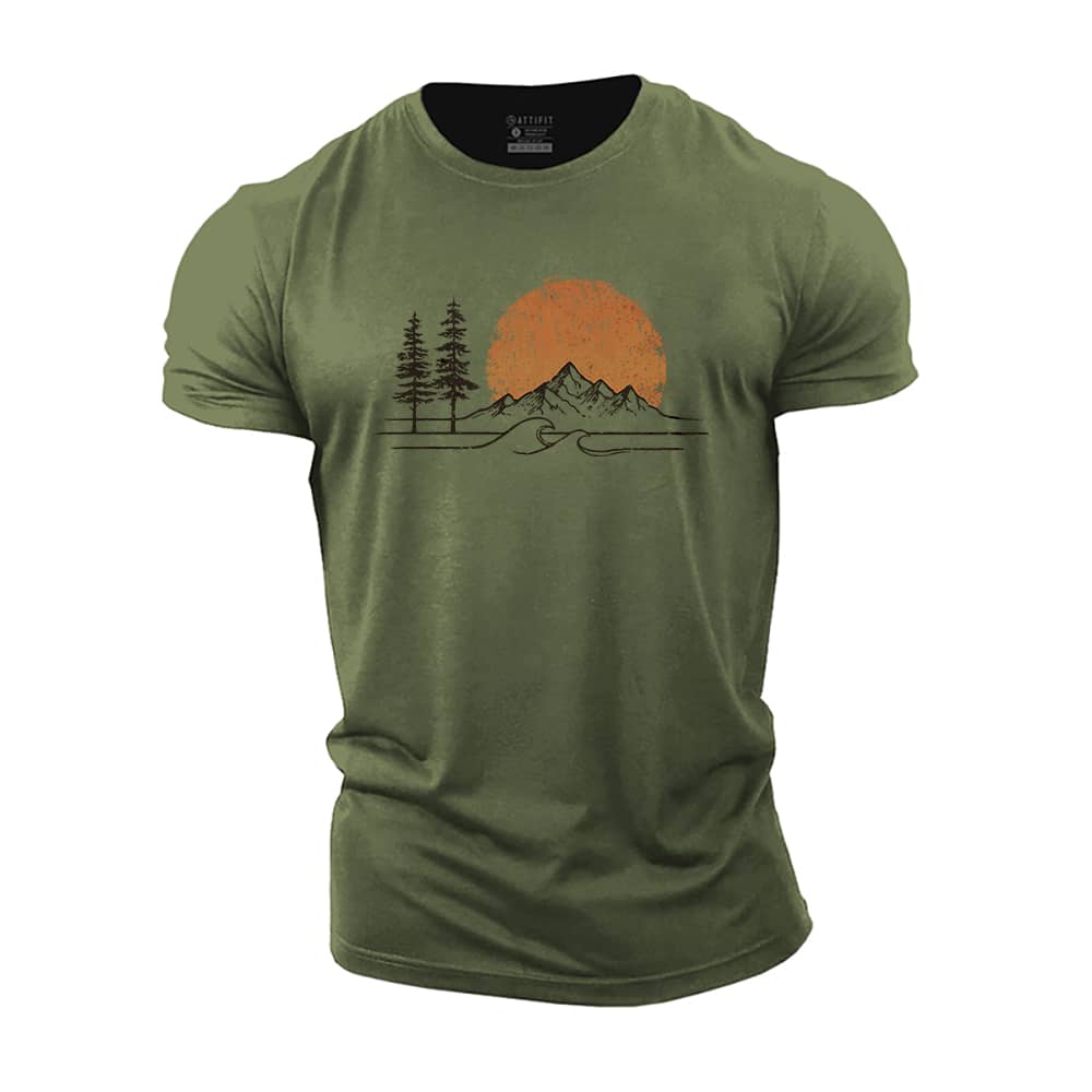 Sunset Range Cotton T-Shirt