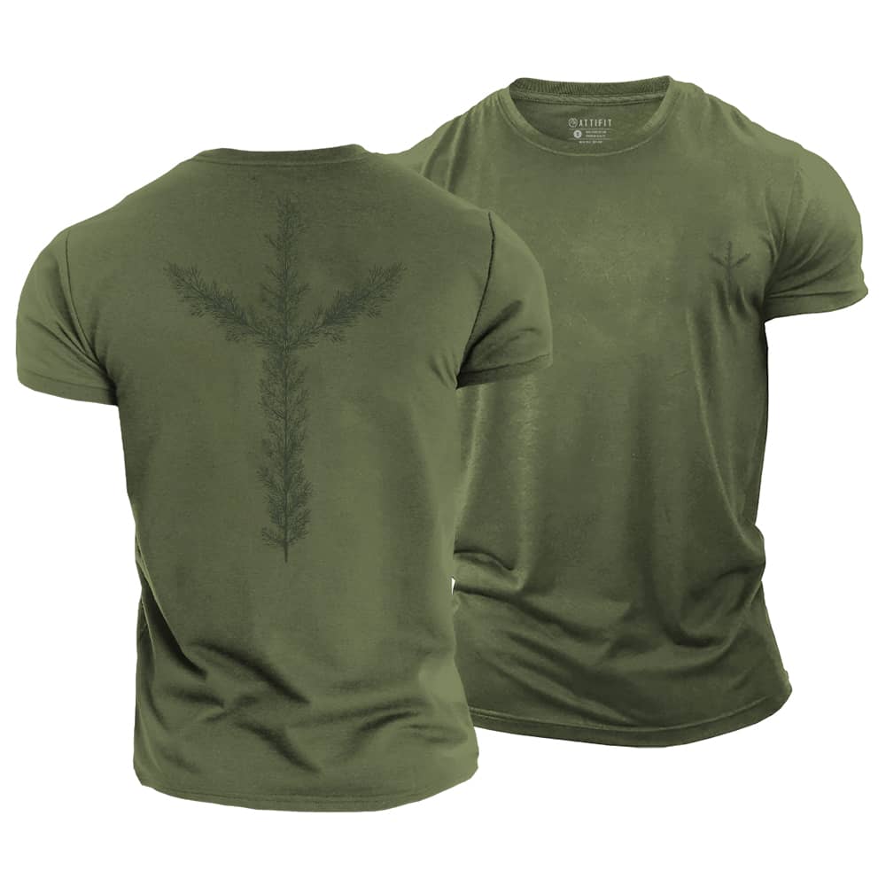 Protection Pine Needles Cotton T-Shirt