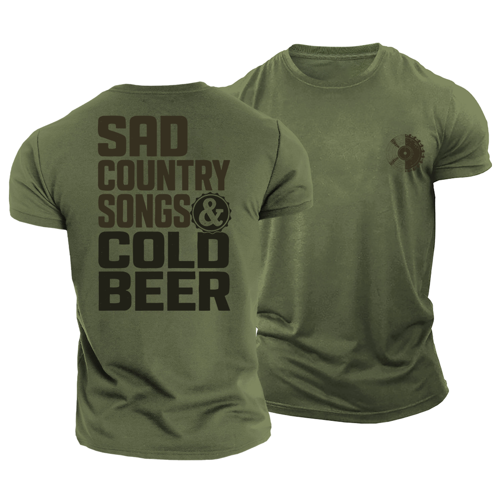 Cold Beer Country Cotton T-Shirt