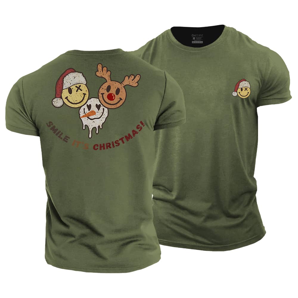 Smile At Christmas Cotton T-Shirt