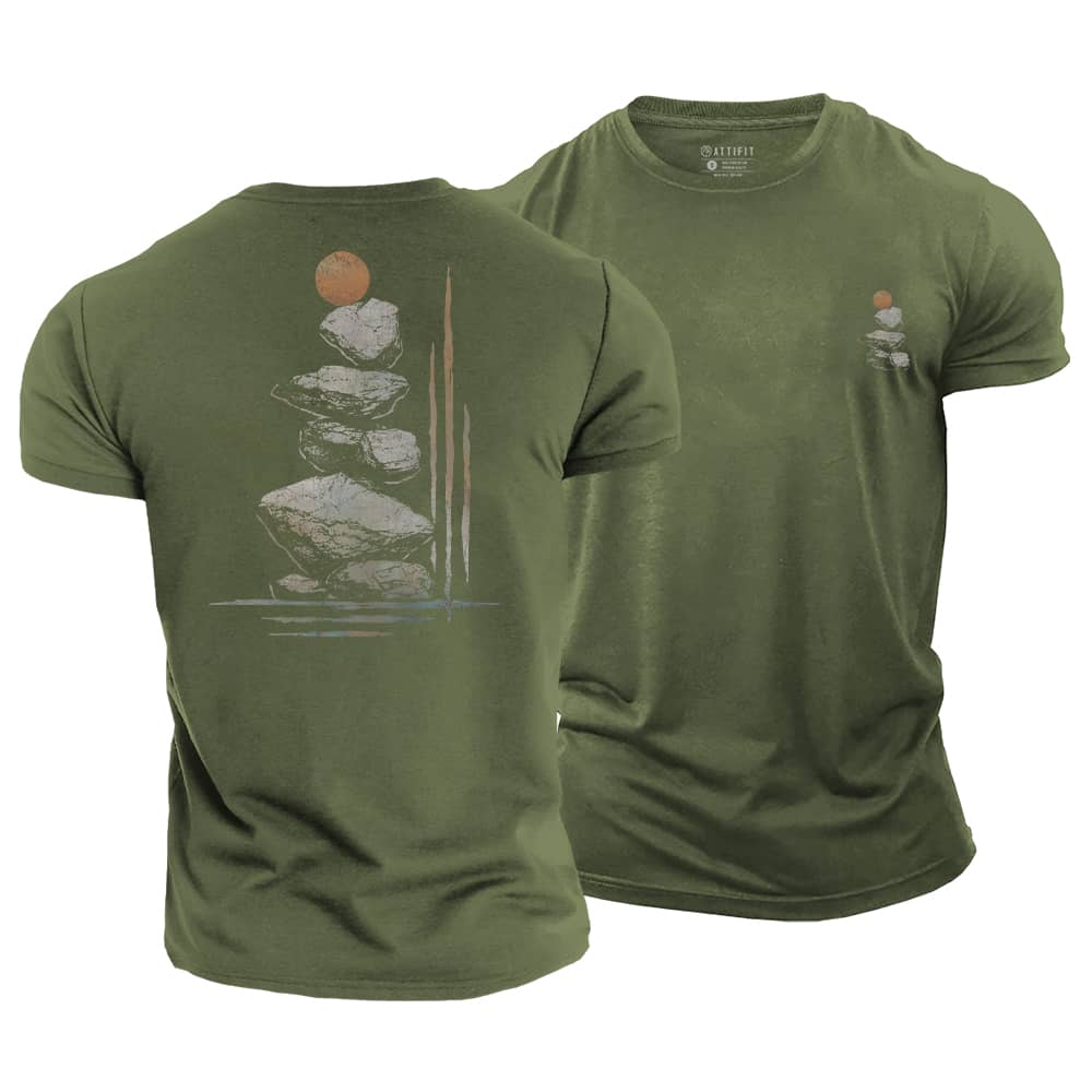 Stone Balance Cotton T-Shirt