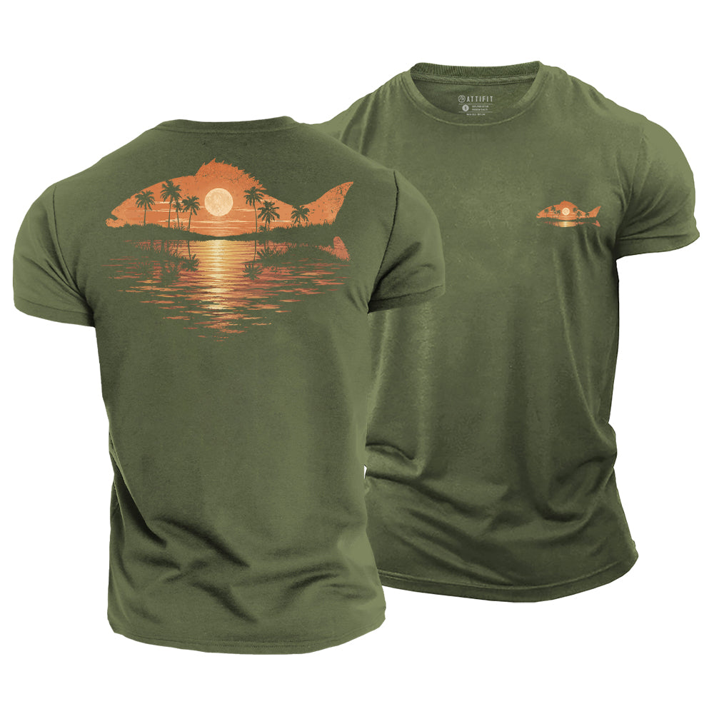 Sunset Current Cotton T-Shirt