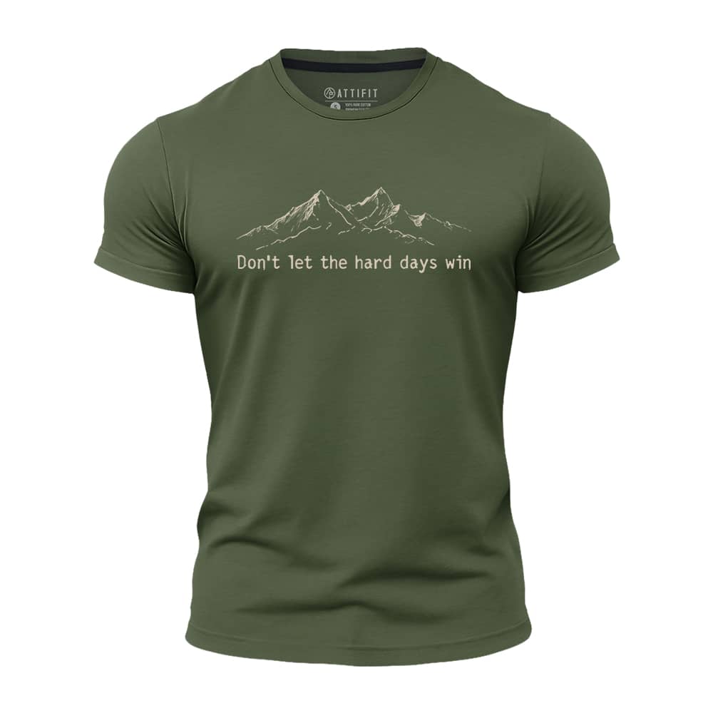 Hard Days Cannot Win Athletic Quick-Dry T-Shirt