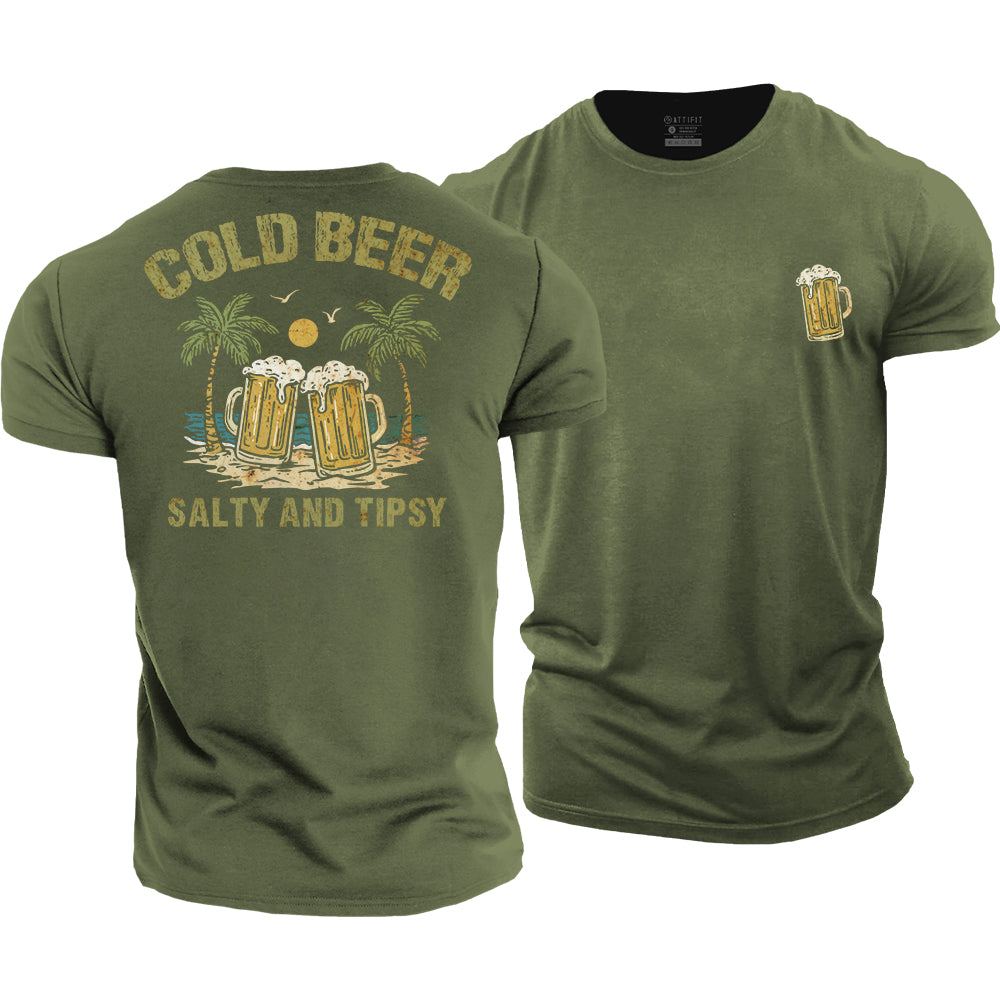 Salty And Tipsy Cotton T-Shirt