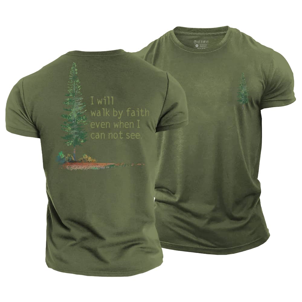 Walk By Faith Cotton T-Shirt