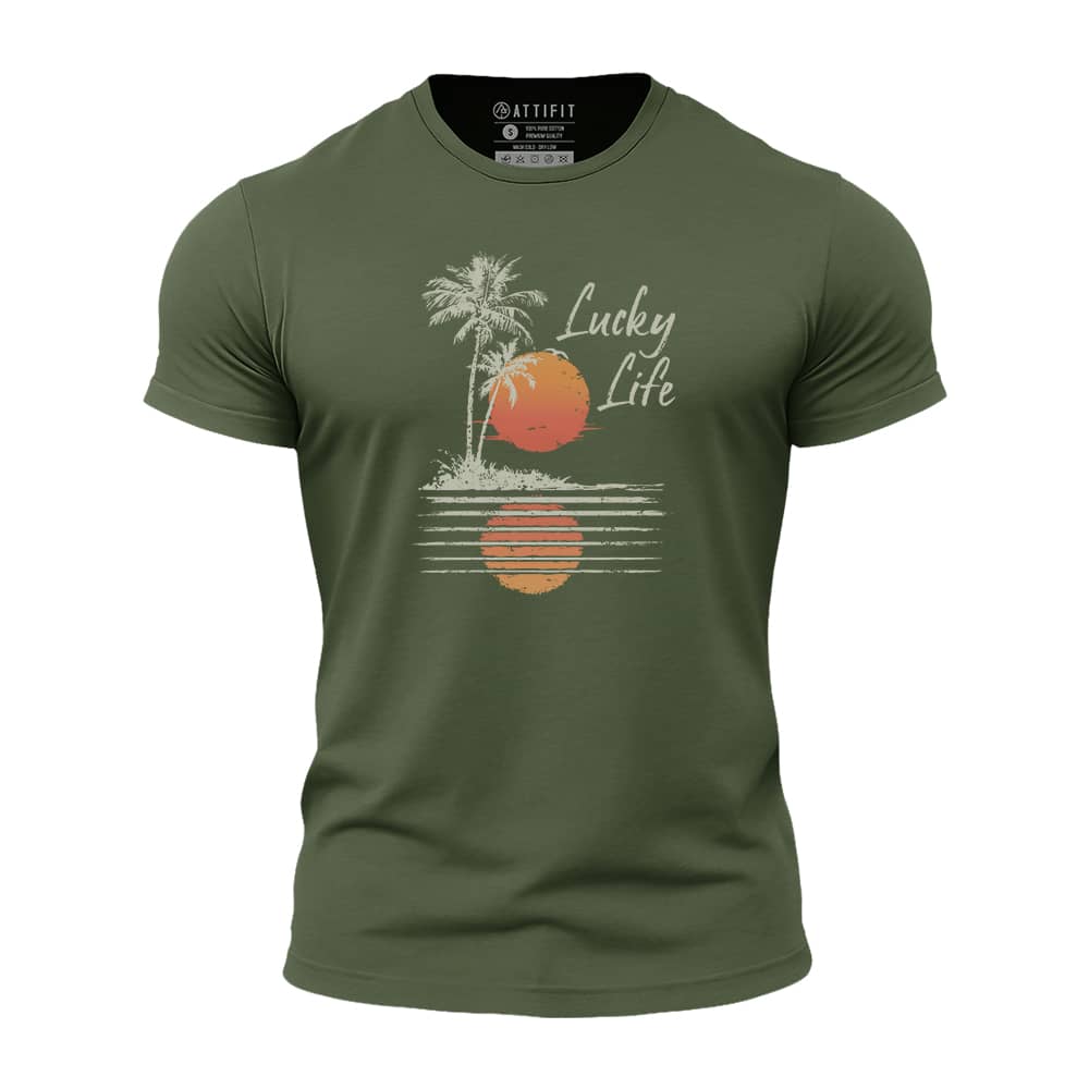 Lucky Life Athletic Quick-Dry T-Shirt