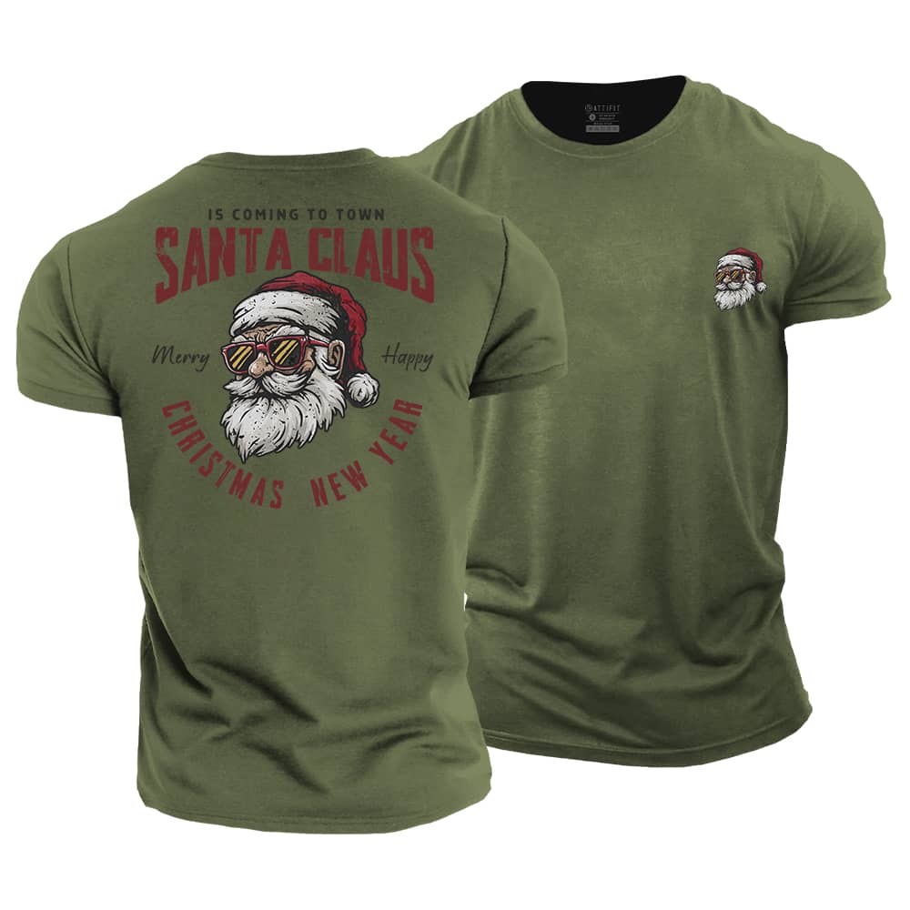 Santa Claus Is Coming Cotton T-Shirt