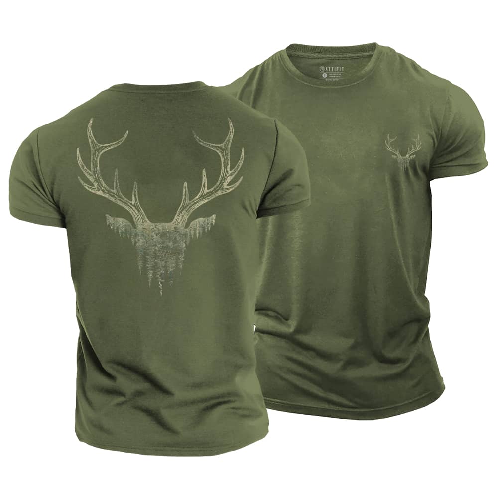 Wildwood Antler Cotton T-Shirt