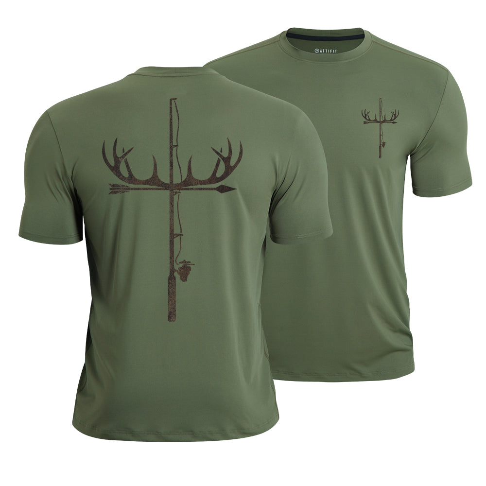 Antler Fishing Rod Quick-Dry T-Shirt