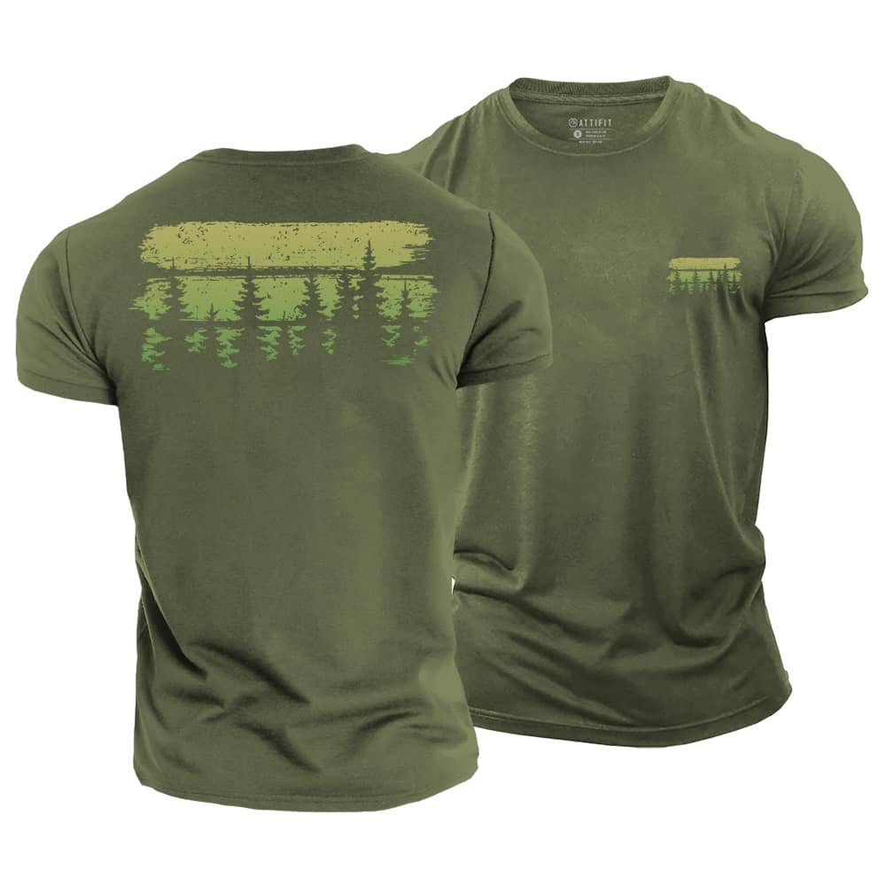 Green Forest Cotton T-Shirt
