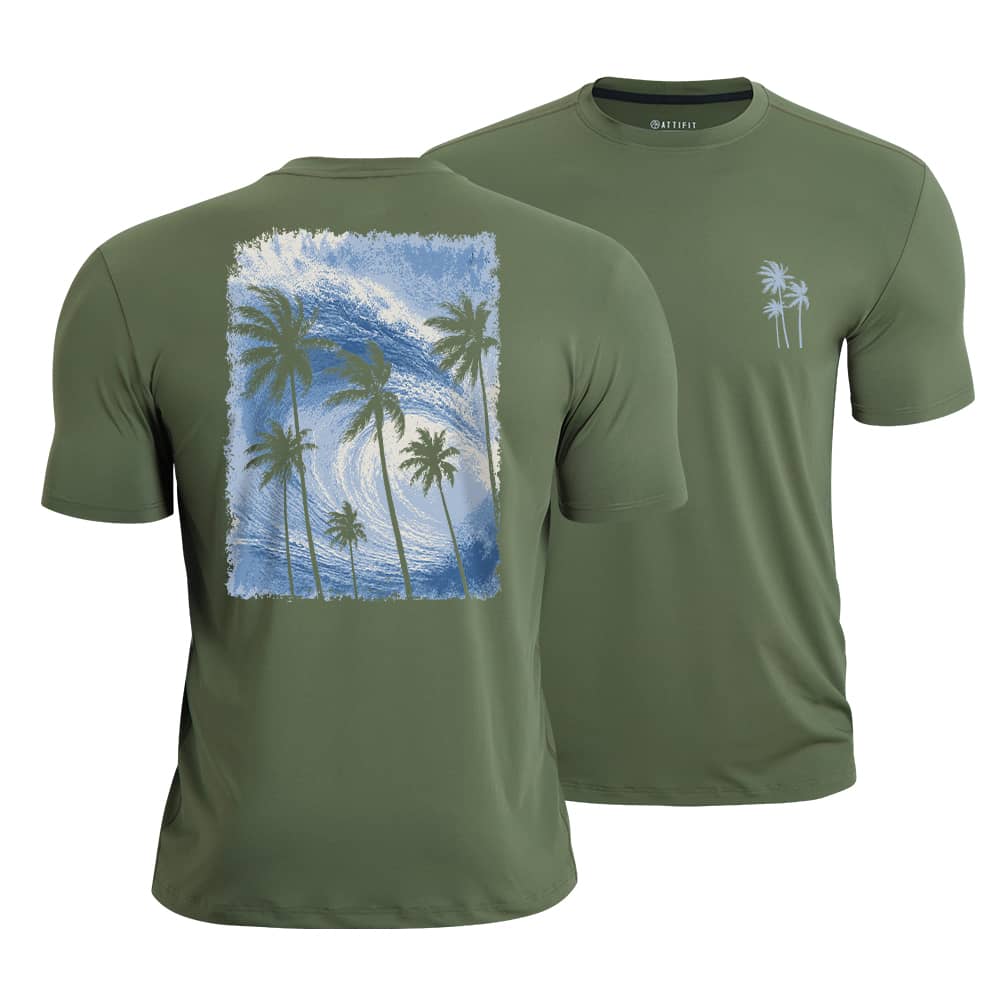 Wave Palm Quick-Dry T-Shirt