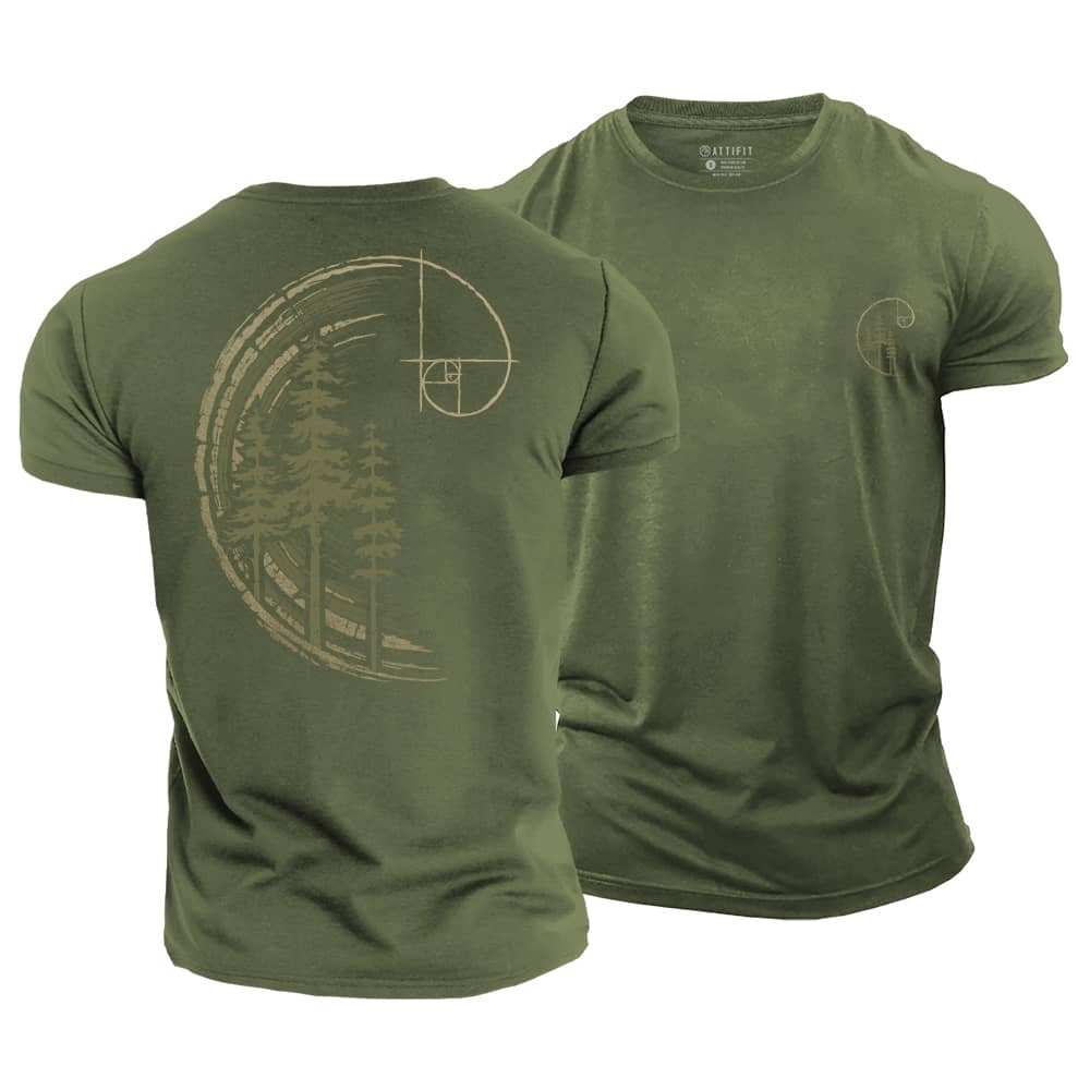 Golden Ratio Forest Cotton T-Shirt