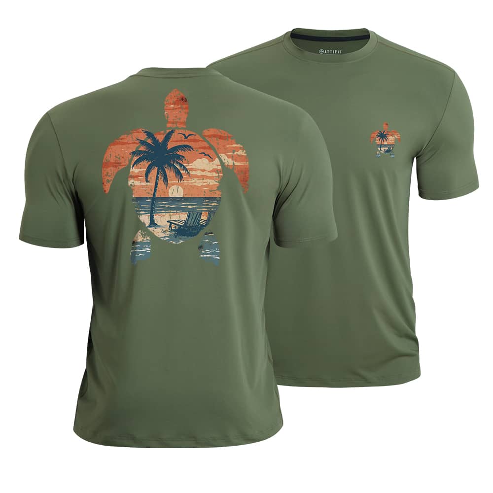 Colorful Turtle Athletic Quick-Dry T-Shirt