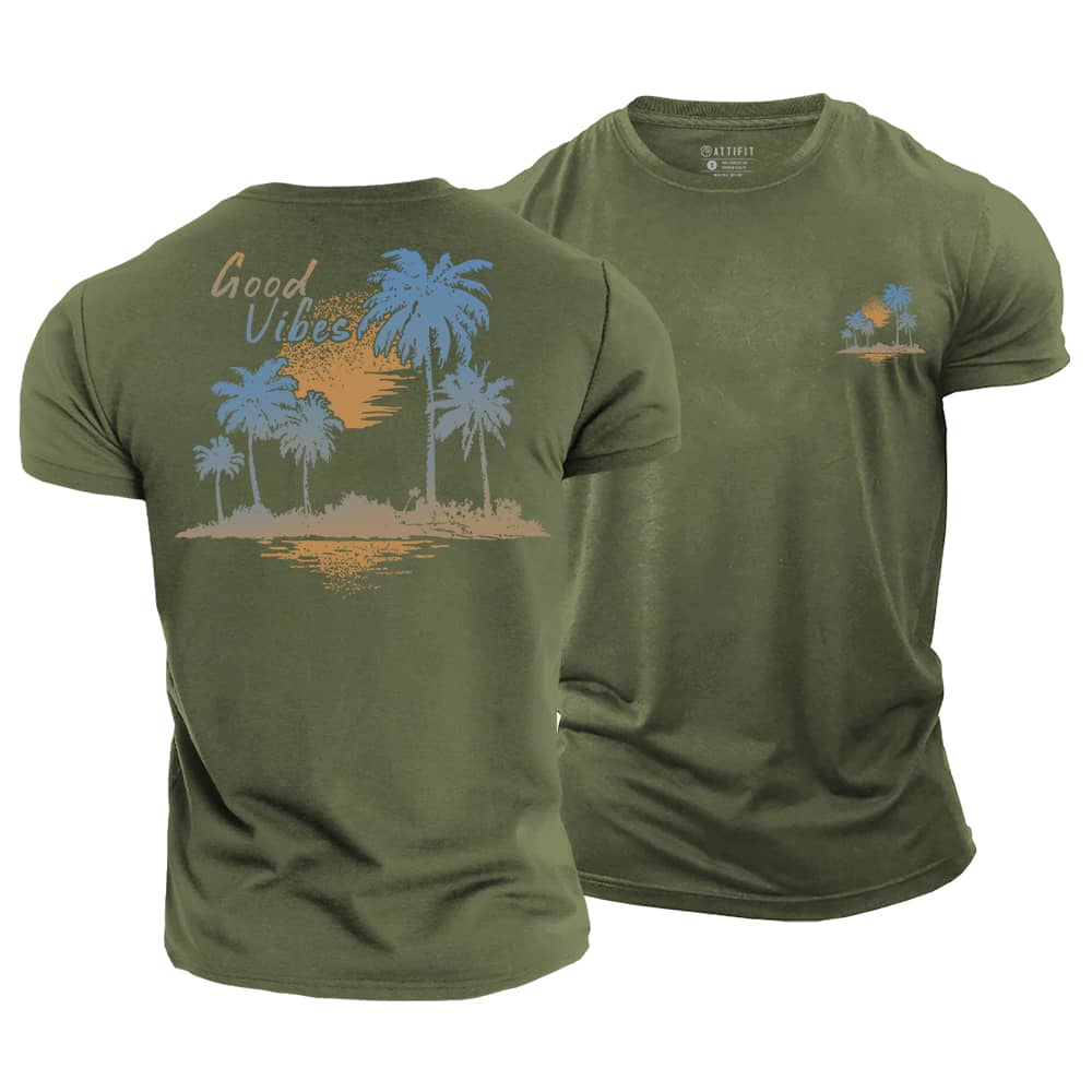 Good Vibes Palm Cotton T-Shirt