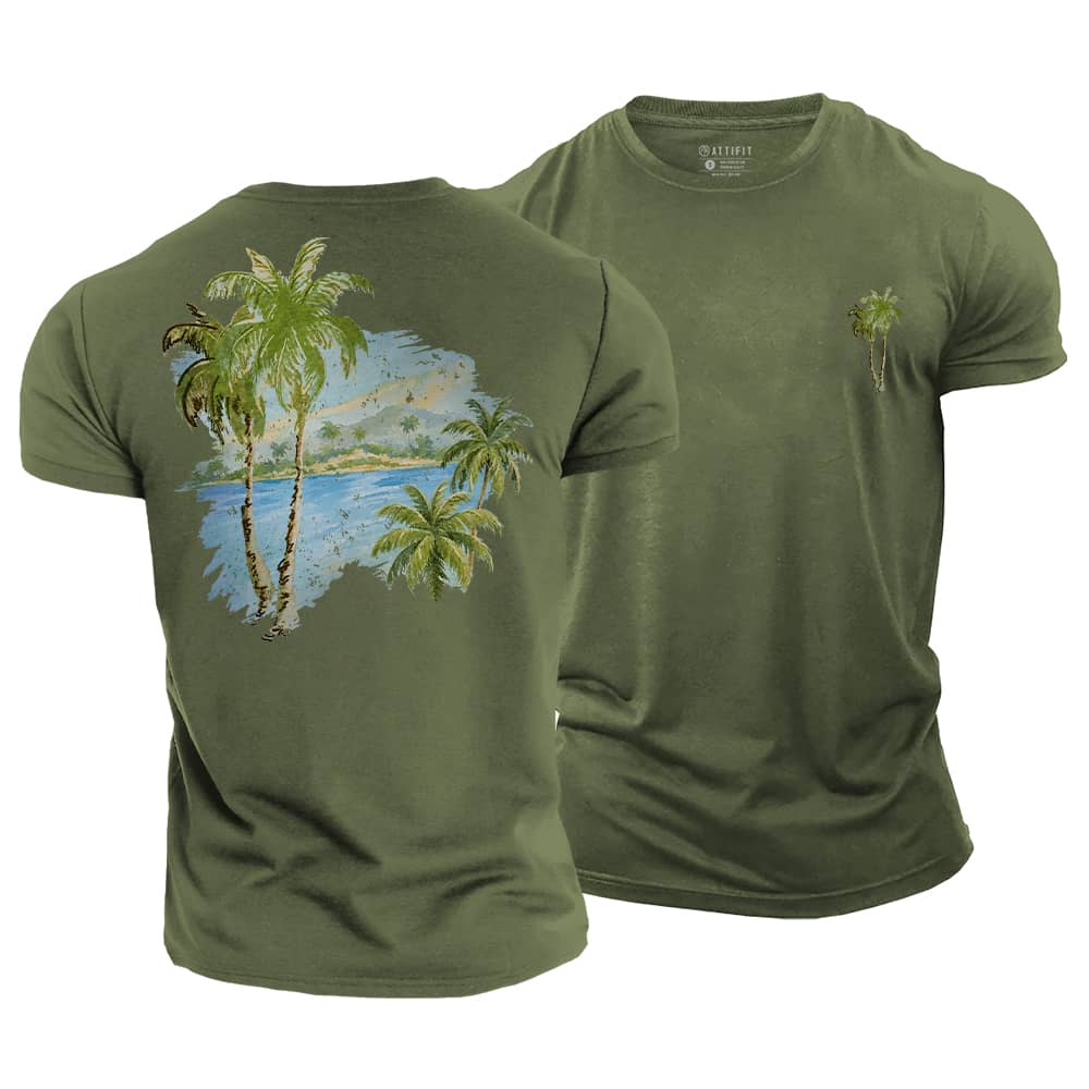 Island Brush Cotton T-Shirt