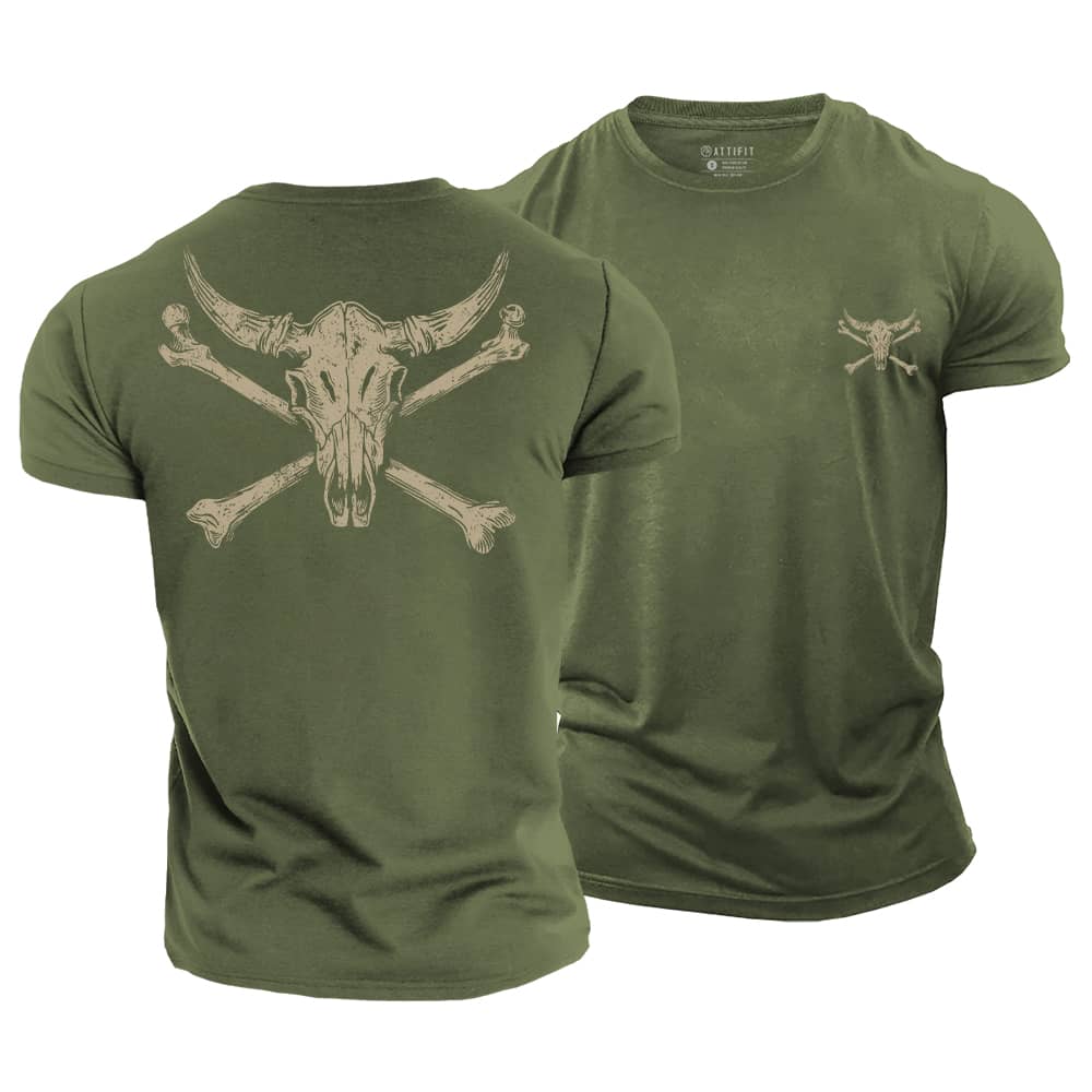 Bull Bones Cotton T-Shirt