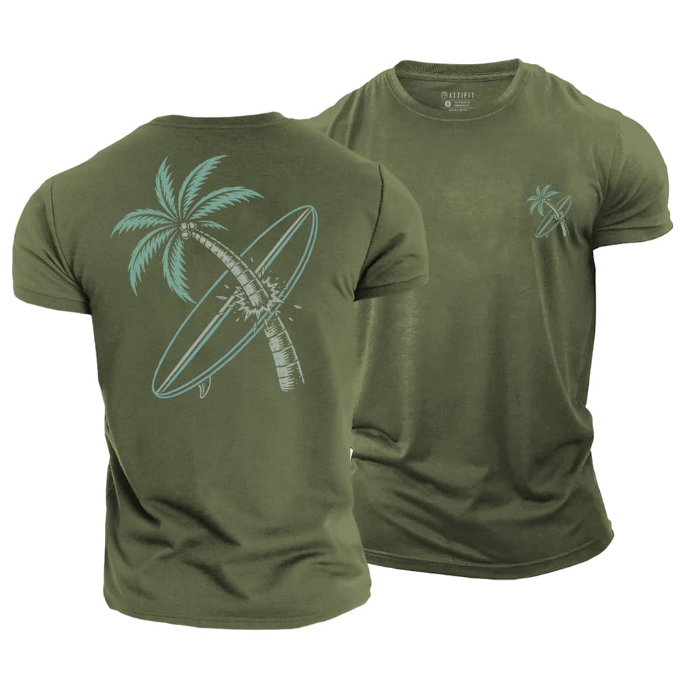 Palm Break Cotton T-Shirt