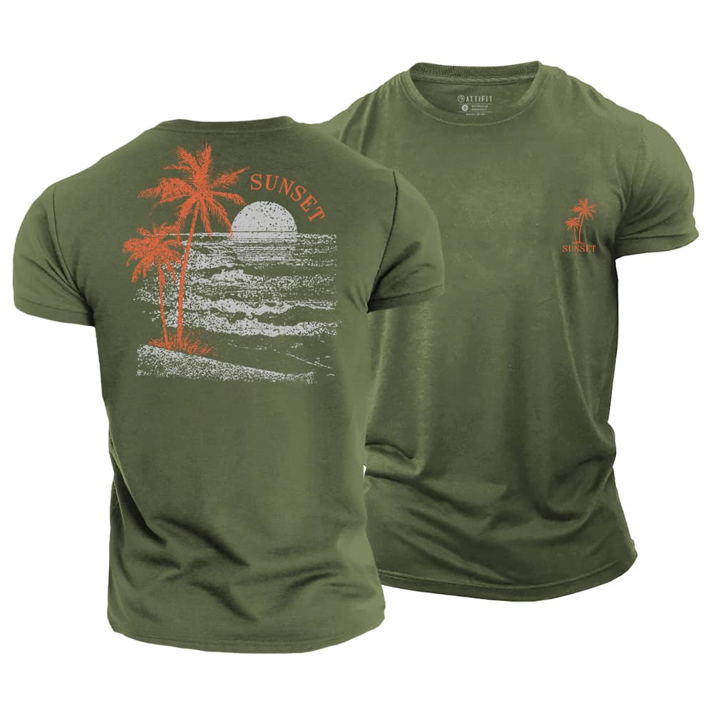 Sea Sunset Cotton T-Shirt