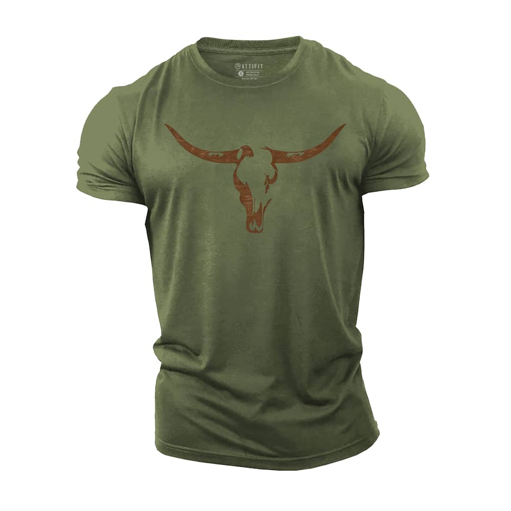 Western Longhorn Cotton T-Shirt