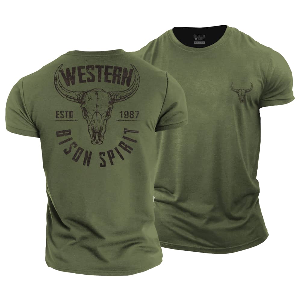 Bison Spirit Cotton T-Shirt