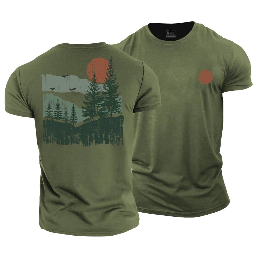 Mountain Dawn Cotton T-Shirt