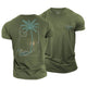 Fibonacci Sunset Wave Cotton T-Shirt