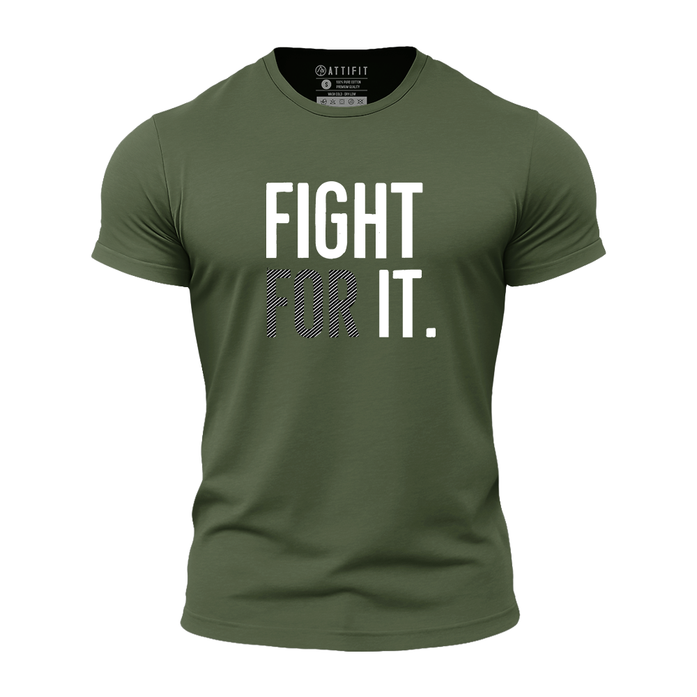 Fight For It Athletic Quick-Dry T-Shirt
