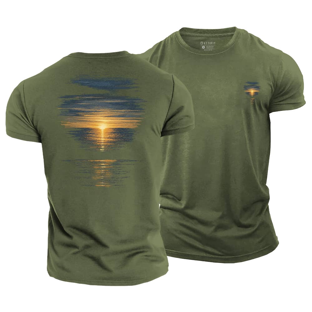 Ocean Afterglow Cotton T-Shirt