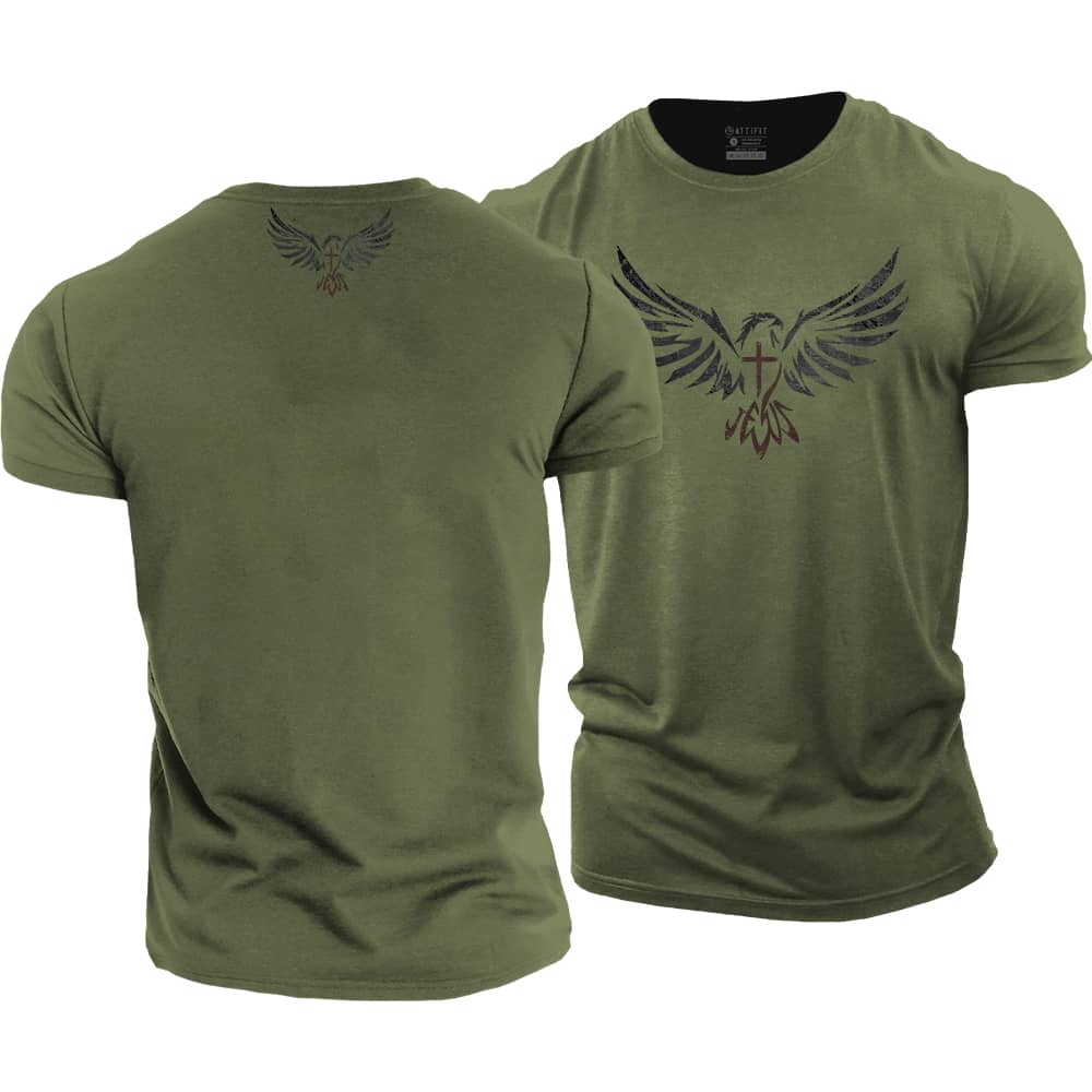 Eagle Jesus Cotton T-Shirt