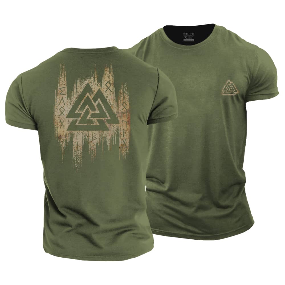 Viking Valknut Cotton T-Shirt