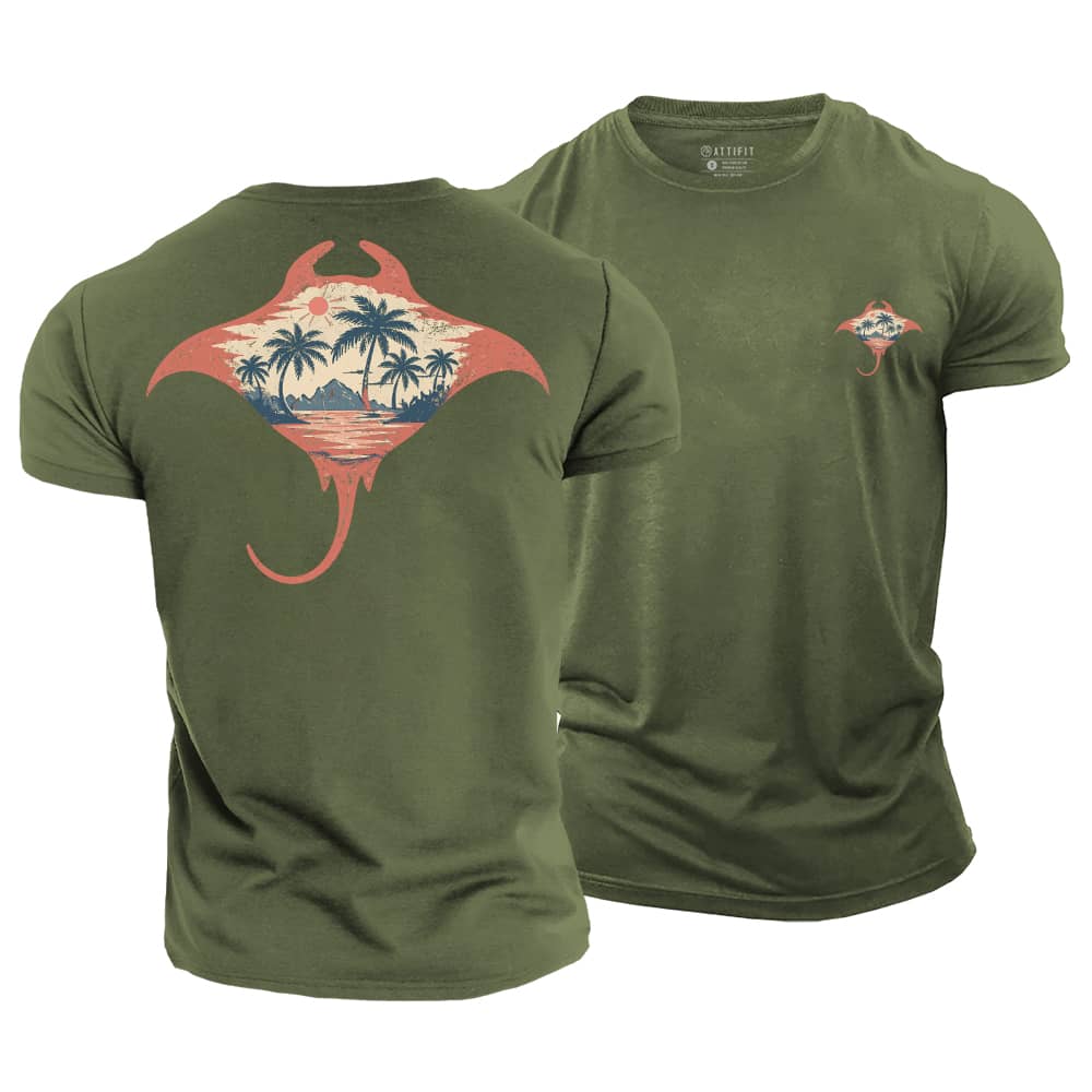 Sunset Ray Cotton T-Shirt