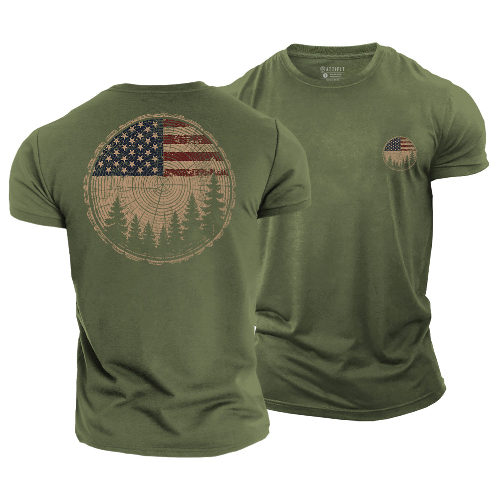 Rings of Freedom Cotton T-Shirt