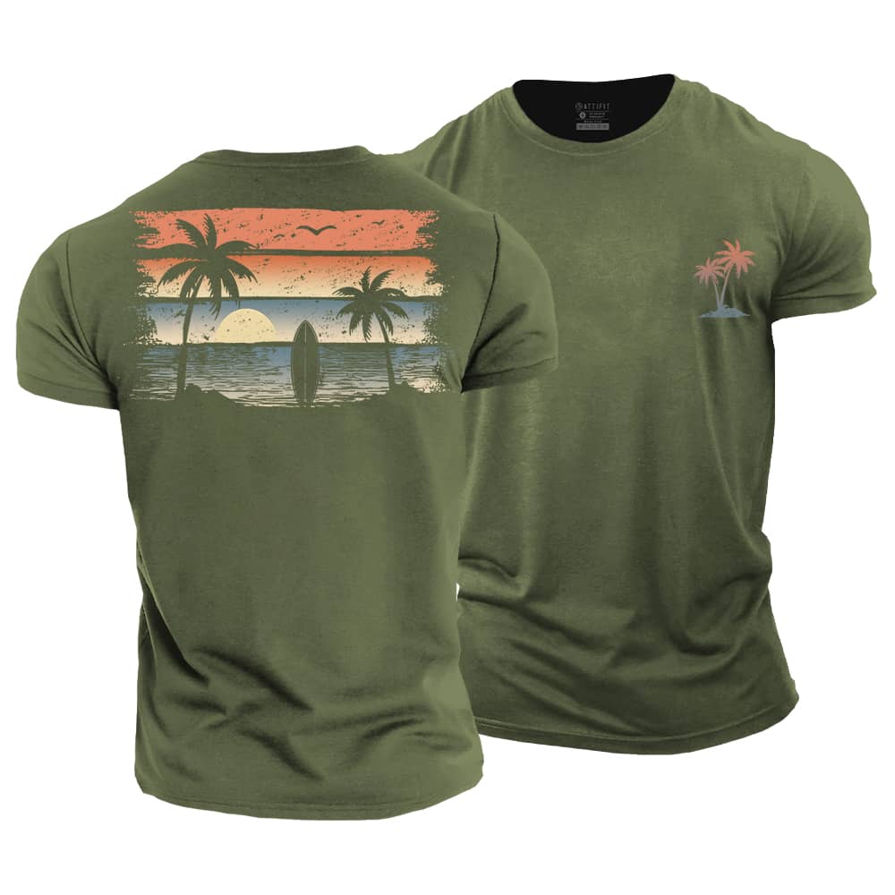 Sunrise Seaside Cotton T-Shirt