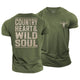 Country Heart Cotton T-Shirt
