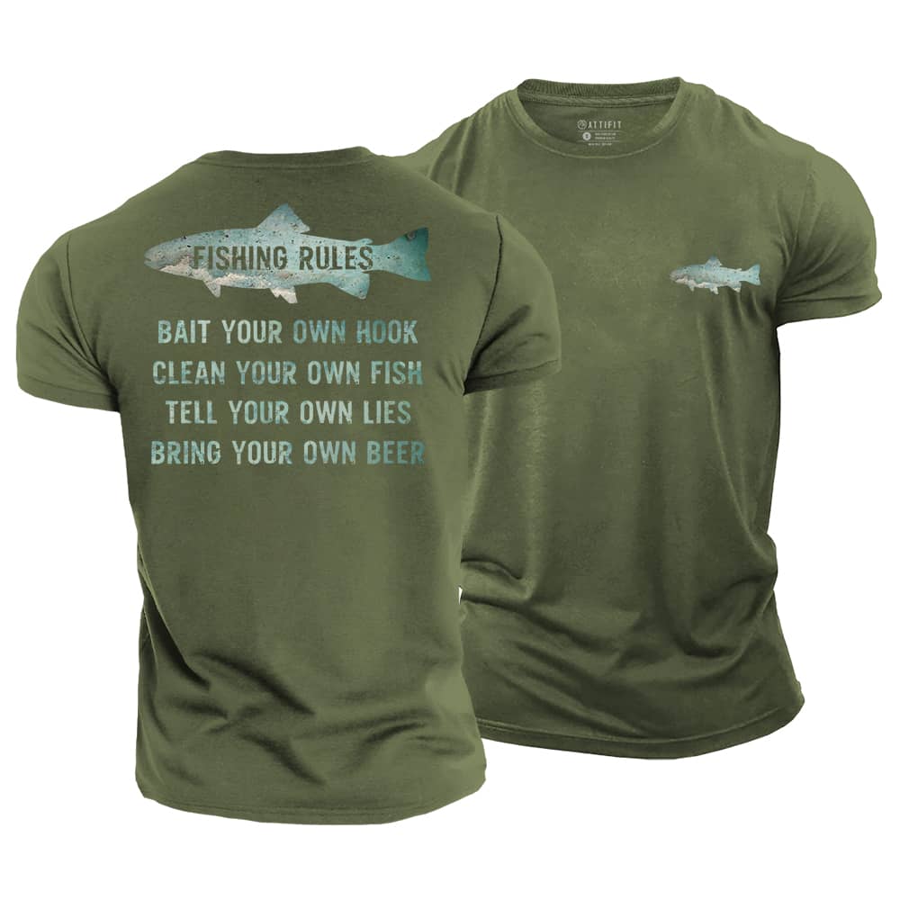 Fishing Rules Cotton T-Shirt