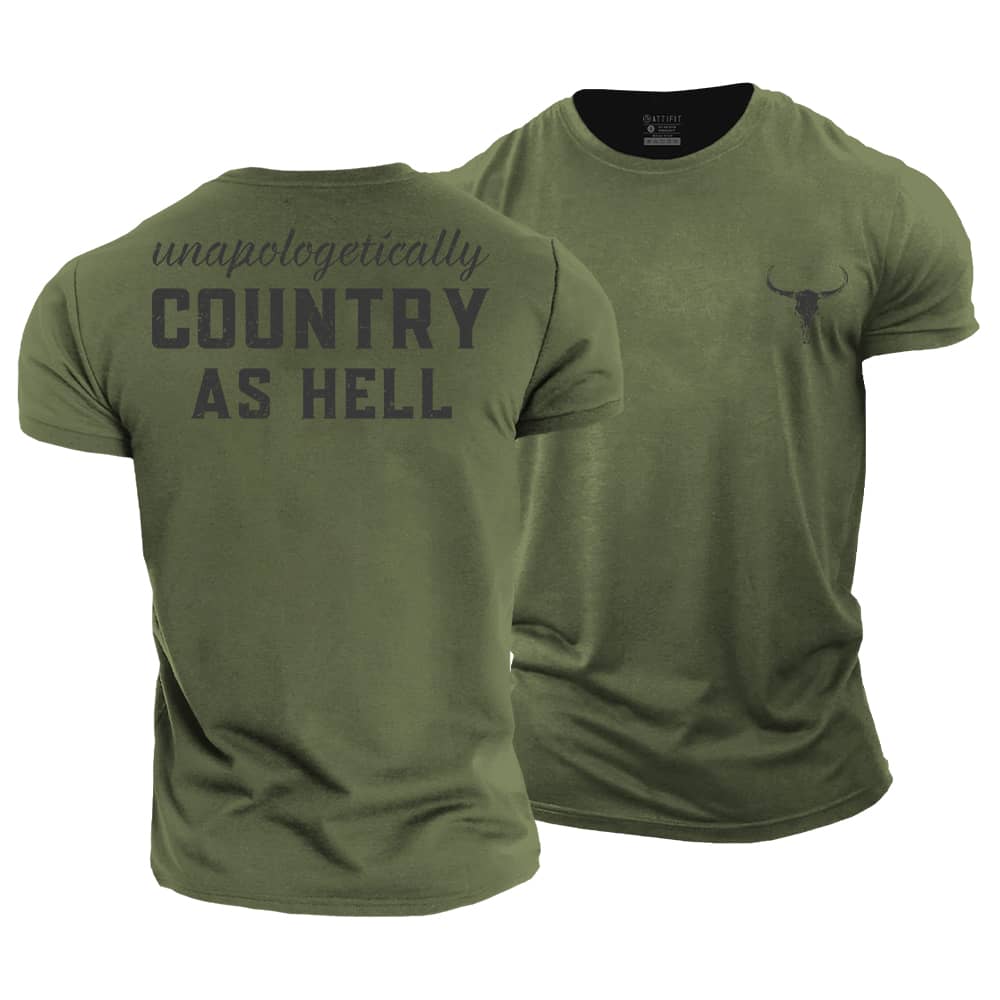 Country As Hell Cotton T-Shirt