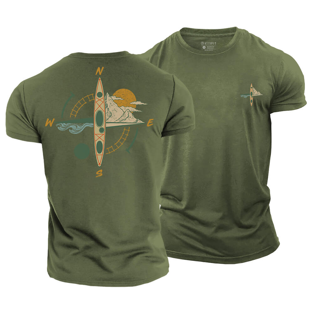 Kayak Compass Cotton T-Shirt