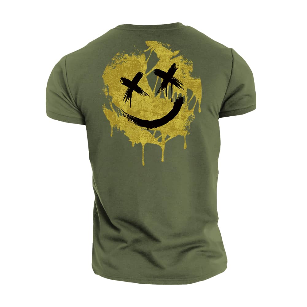 Cracking Smiley Cotton T-Shirt