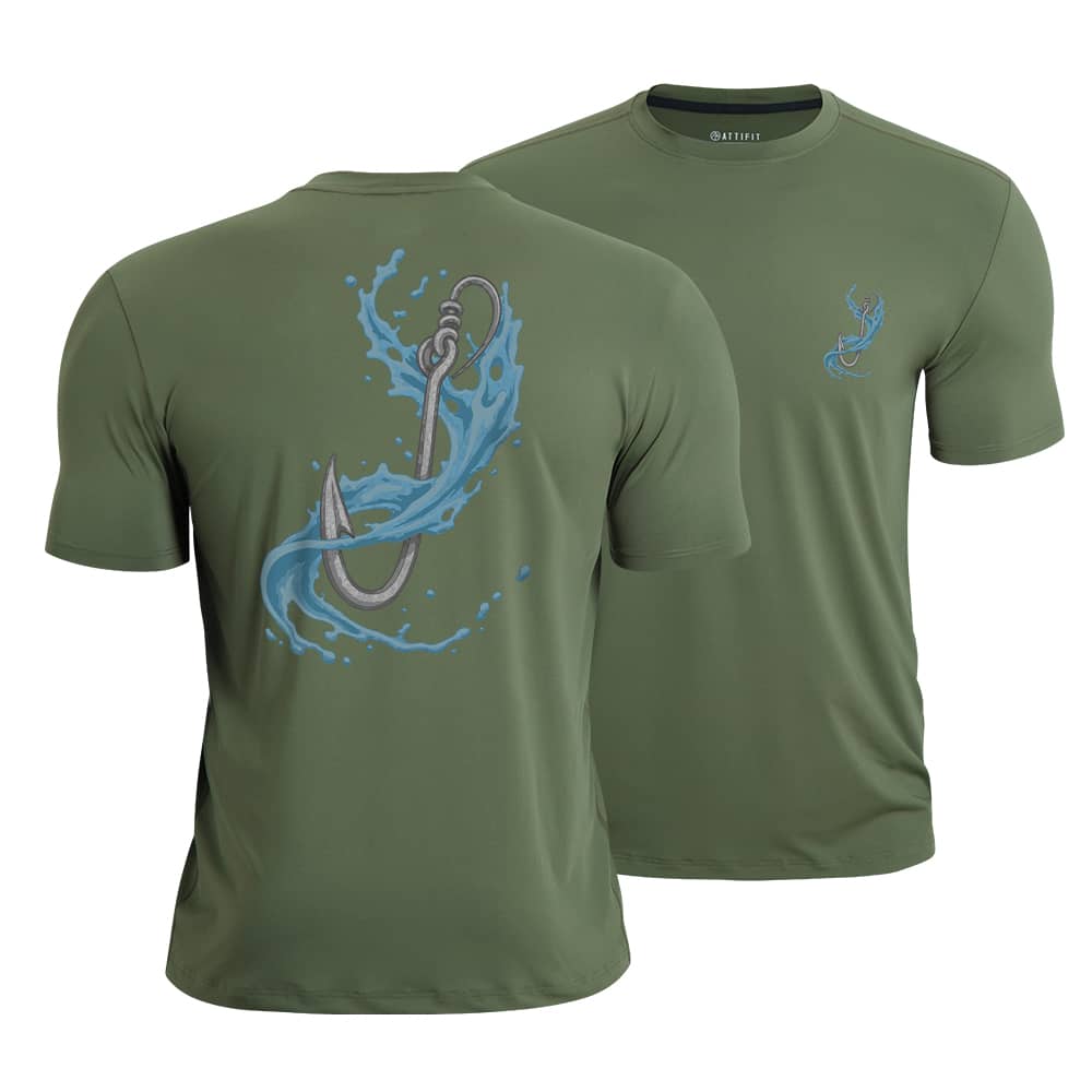 Wave Fishhook Quick-Dry T-Shirt