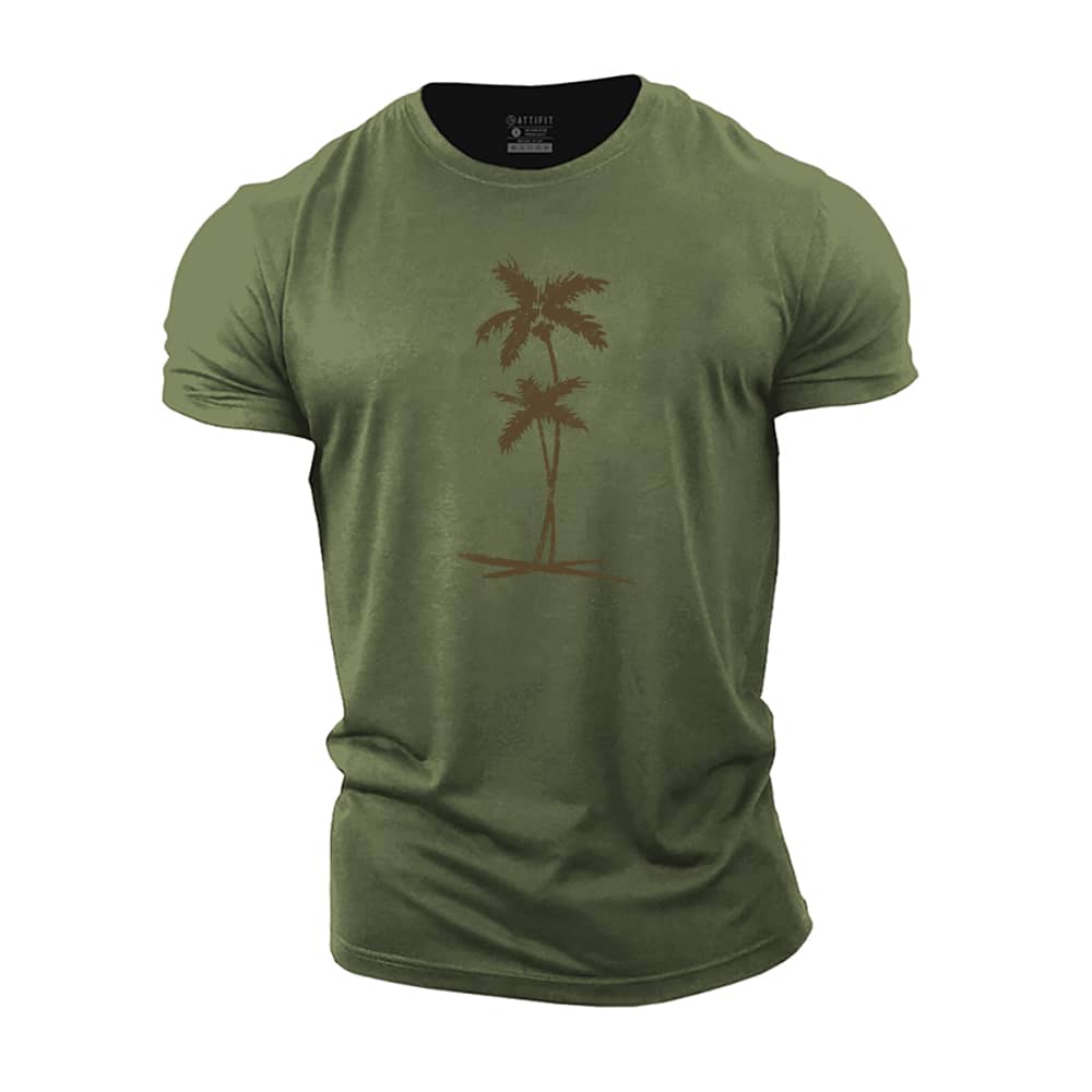 Simple Palm Cotton T-Shirt
