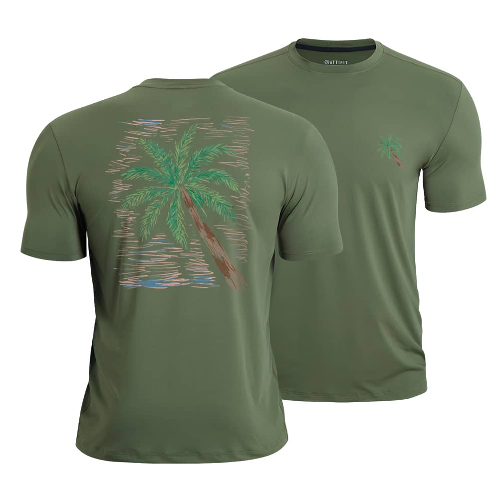 Sketch Palm Quick-Dry T-Shirt