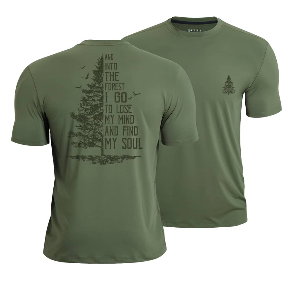 Find Soul In Forest Athletic Quick-Dry T-Shirt