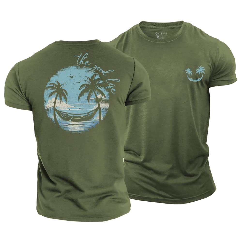 Good Life Smiley Cotton T-Shirt